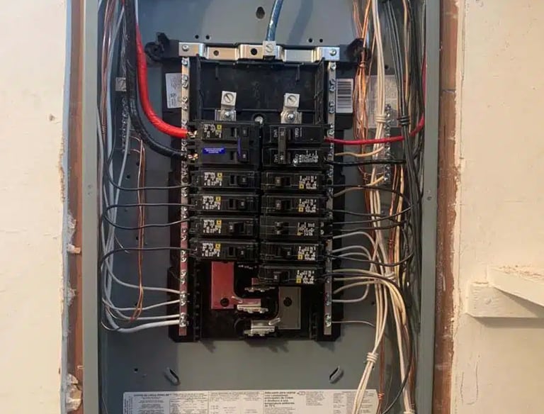 a box of electrical equipment is shown in this picture