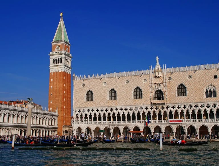 a large building with a clock tower in the middle of it