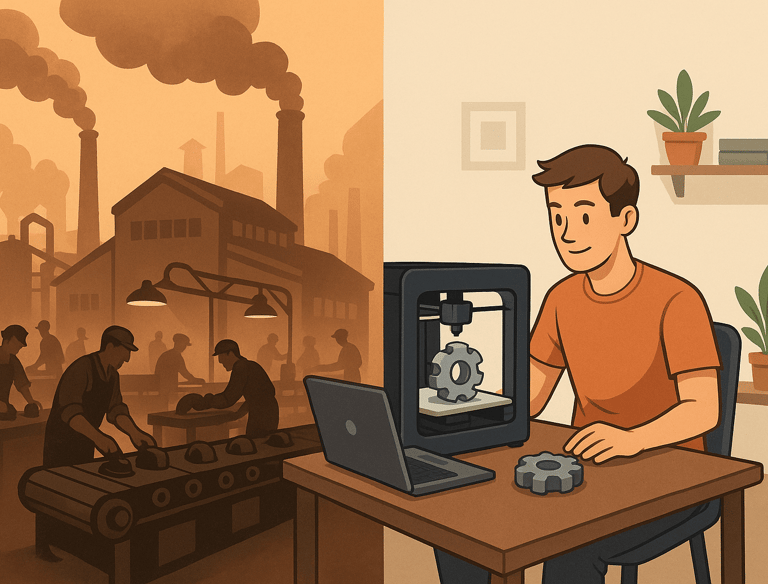 3D printing evolution of production,start production from your home,new age of production 