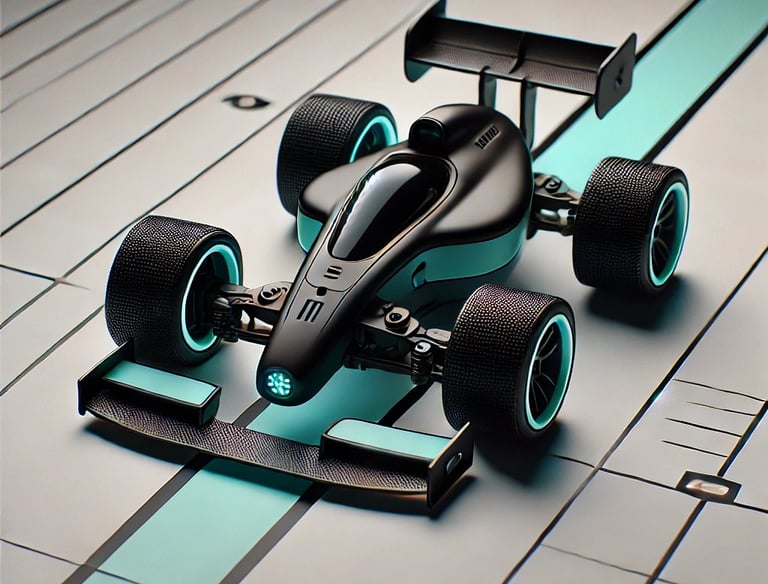 image of a advanced line following robot showing the start of robotics