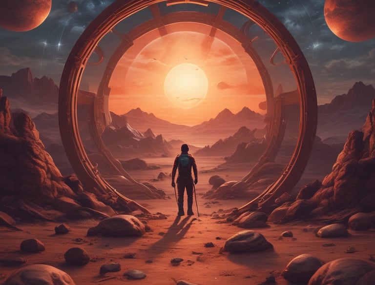 An abstract image of a sunset over mountains symbolizing closure and new beginnings.