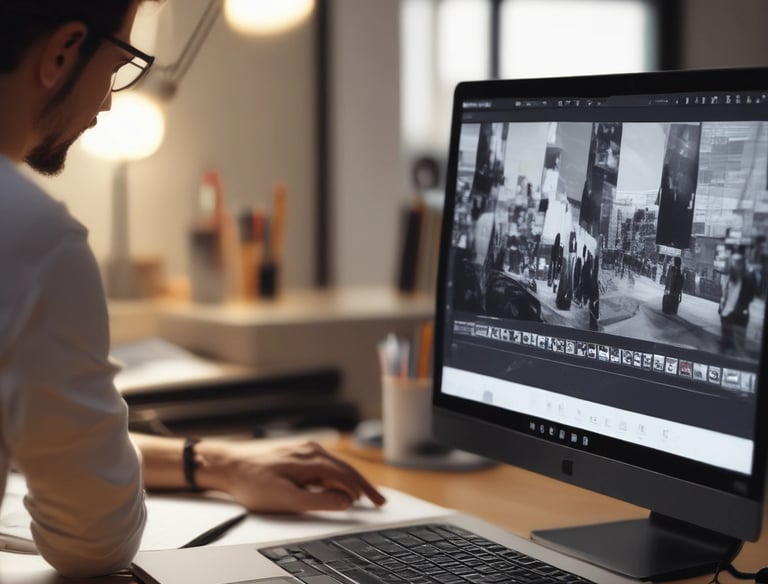 Merchandise display featuring branded apparel.