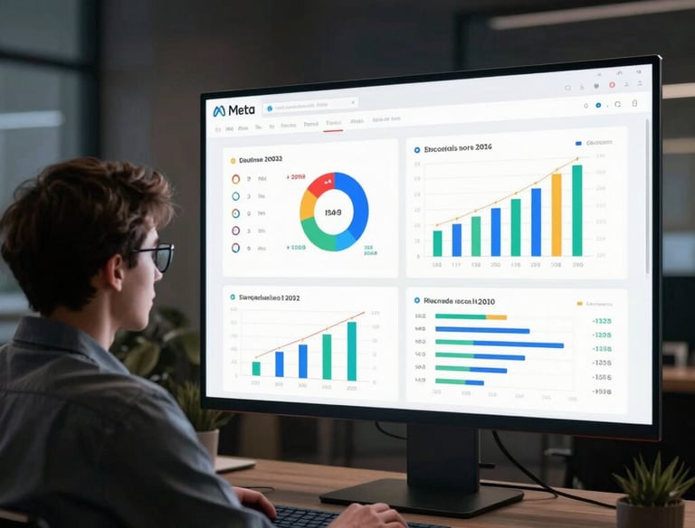 A social media manager scheduling posts on multiple platforms.