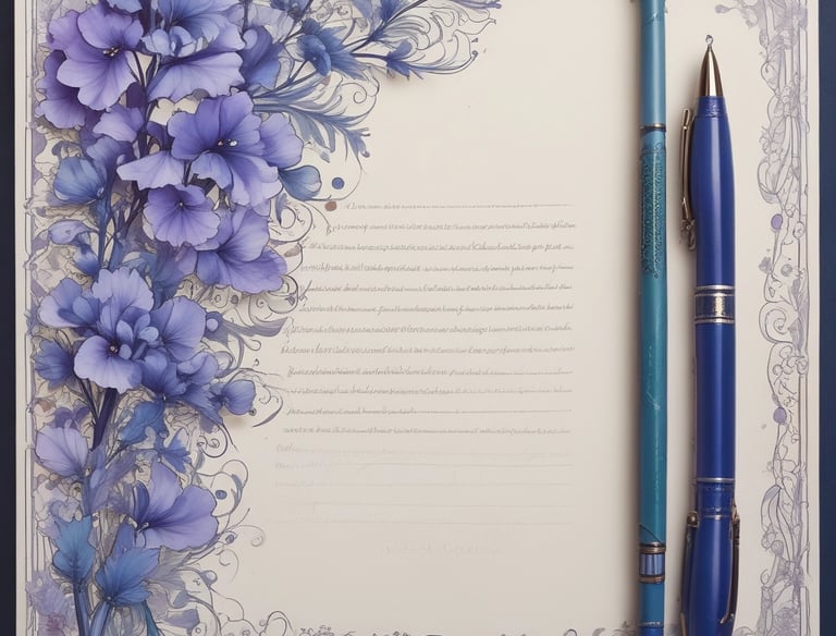 A cozy workspace with a notebook and pen beside a laptop showing a gift questionnaire.