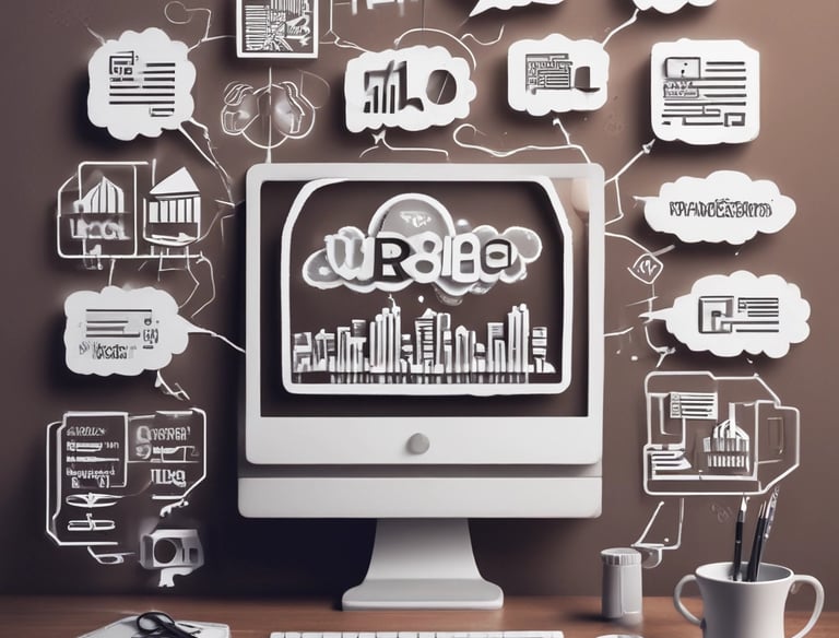 A team analyzing social media metrics on multiple screens in a bright office.