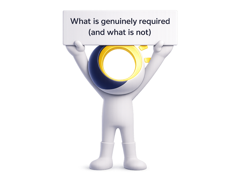 Illustration representing a faceless, system-first online business