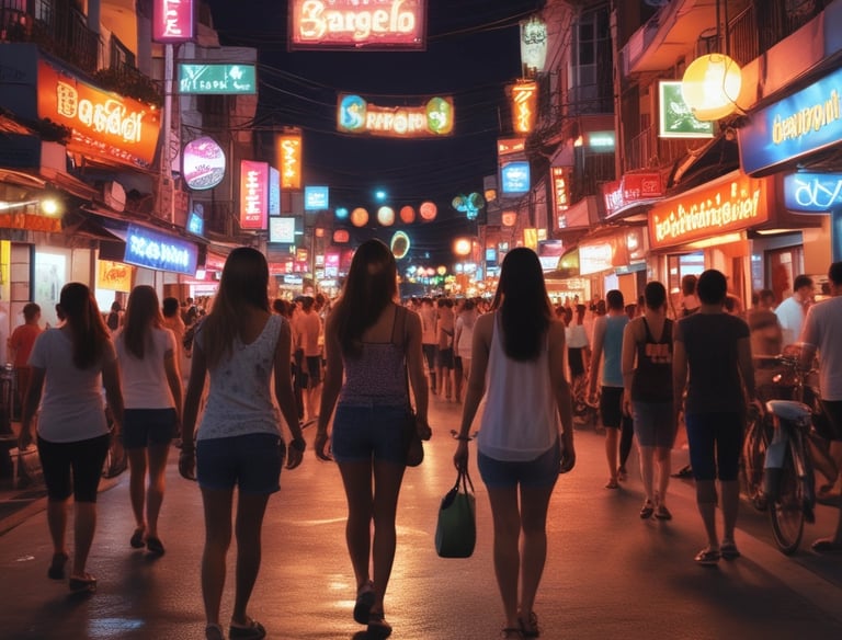 a view of a tropical beach from a hill