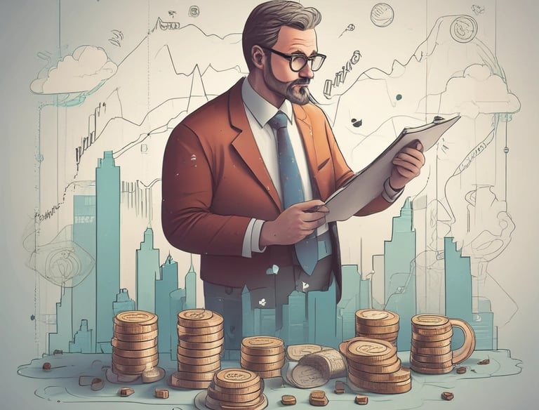 A close-up of hands holding coins, symbolizing careful investment.