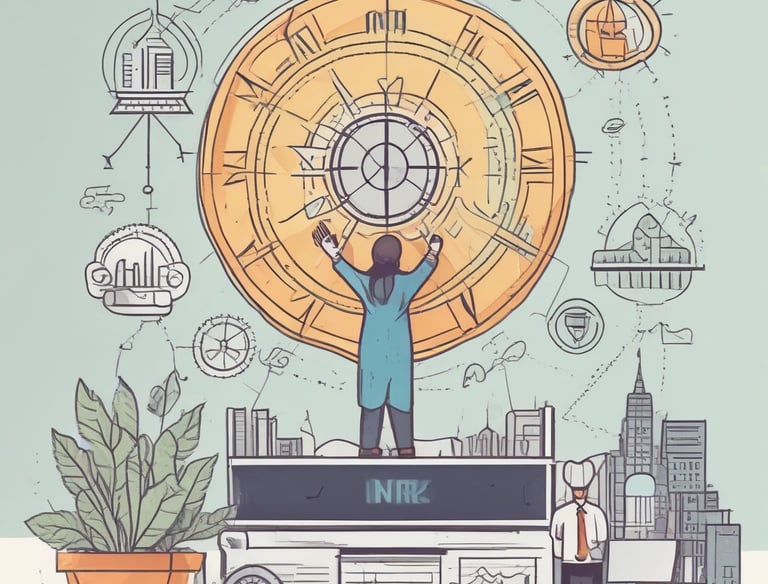 A close-up of hands holding coins, symbolizing careful investment.