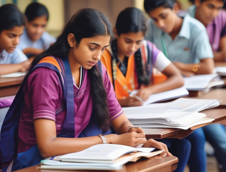 A happy family celebrating admission success together at home.