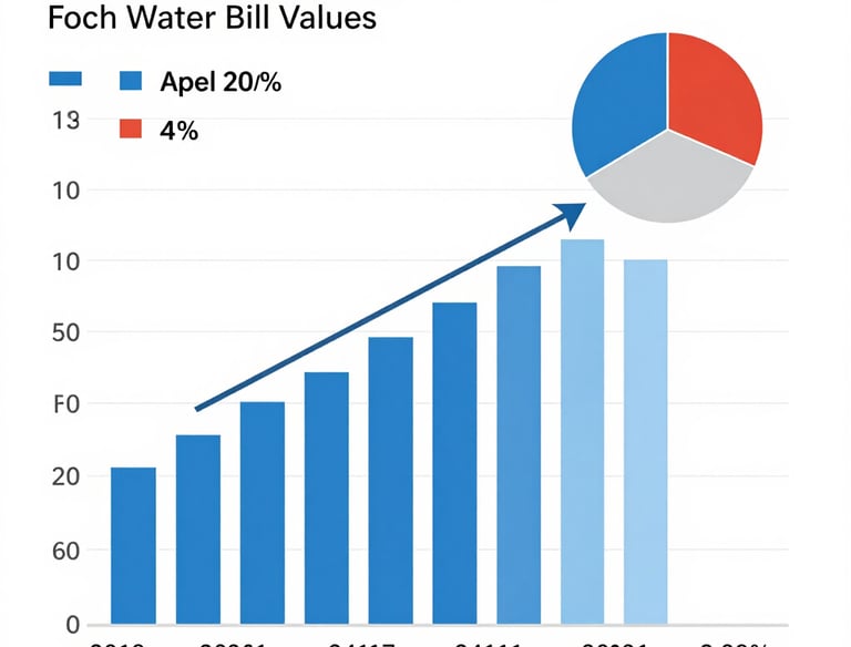 Team member preparing detailed inspection reports for water bill revision.