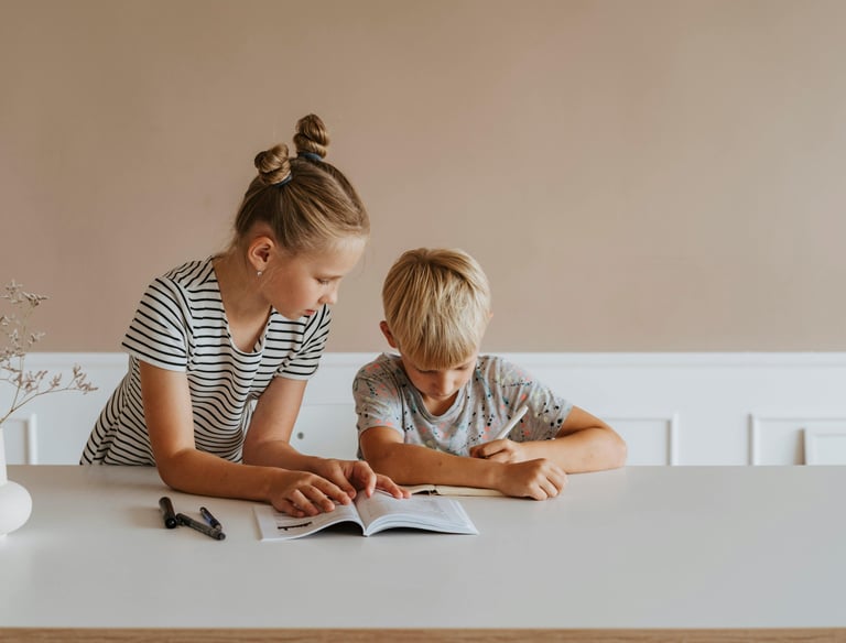 Vaikui teikiama pagalba atliekant namų darbus ir mokantis papildomai