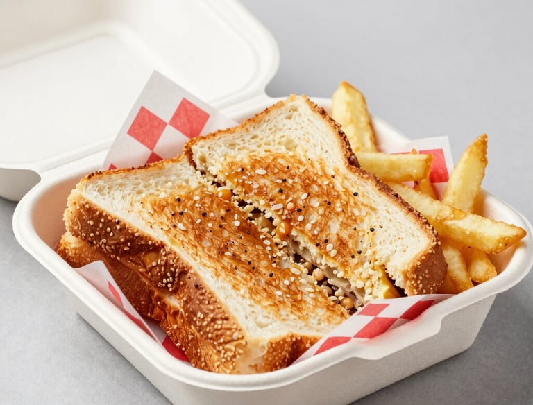 A sophisticated lounge area with black leather chairs and dimmed lighting, inviting guests to relax.