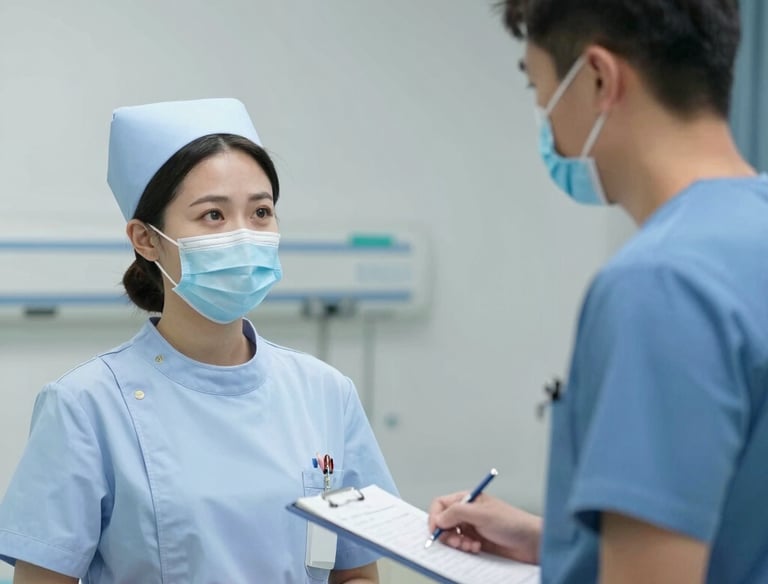 a man riding a skateboard down a street next to tall buildings