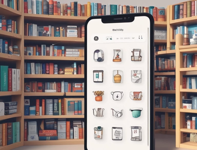 A vibrant digital marketplace interface showing various product listings from Mercado Livre.