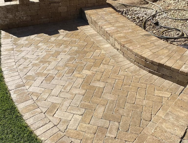 Finished grading and landscaping results on property