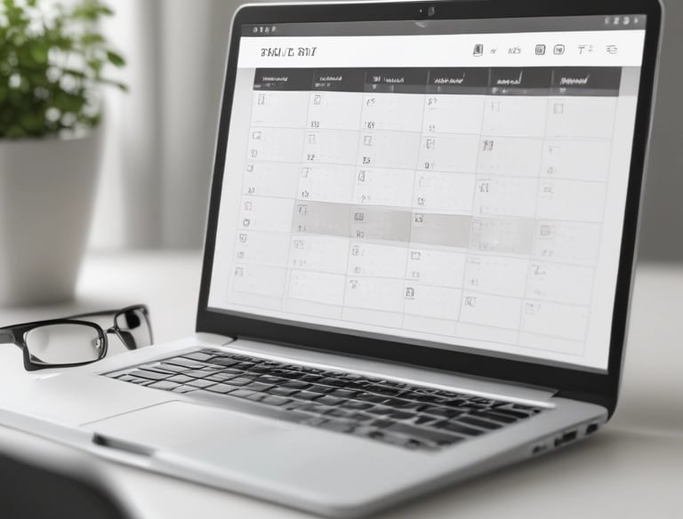 A calendar with automated scheduling notifications for appointments.