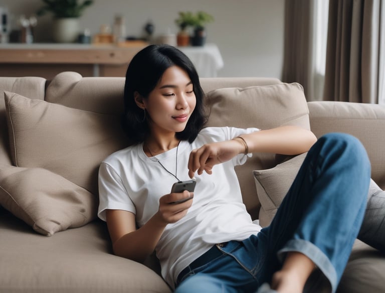 a man riding a skateboard down a street next to tall buildings