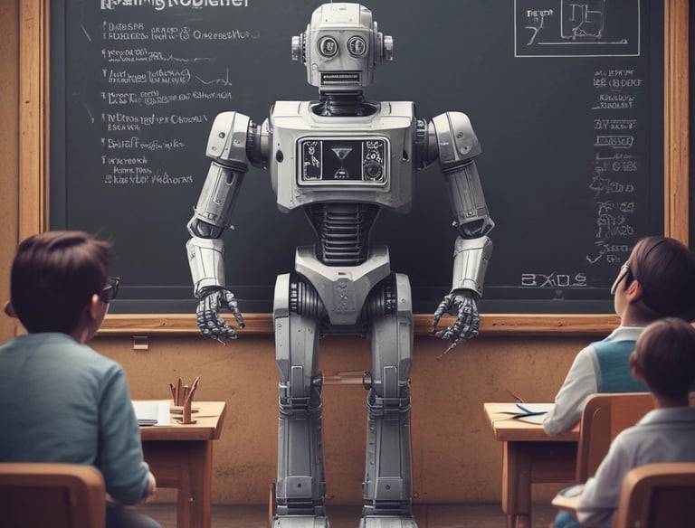 A sleek digital dashboard glowing in neon blue showing marketing analytics and growth charts.