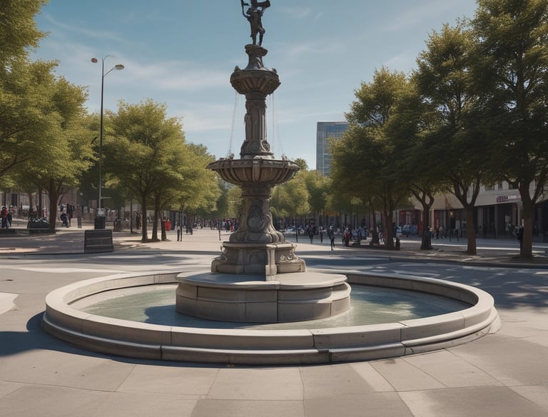 Creative branding materials including logos and business cards in navy and electric blue.