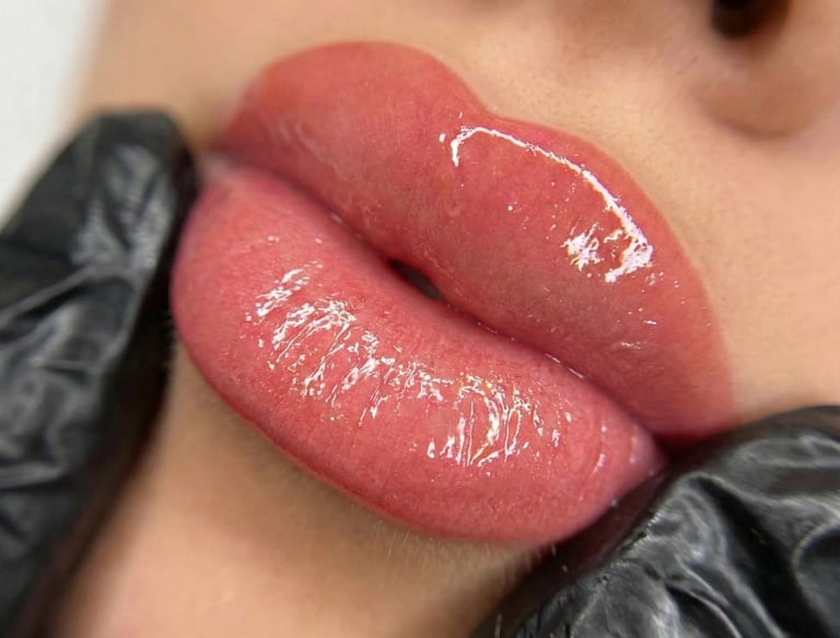 Trucco semipermanente labbra effetto naturale e rimpolpante a Carmagnola