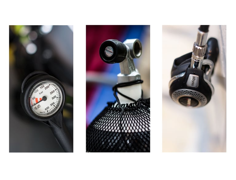 Regler, FlaschenVentil und Atemregler Specialdive