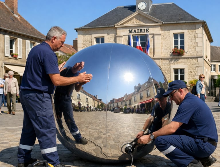 Sphère géante monumentale