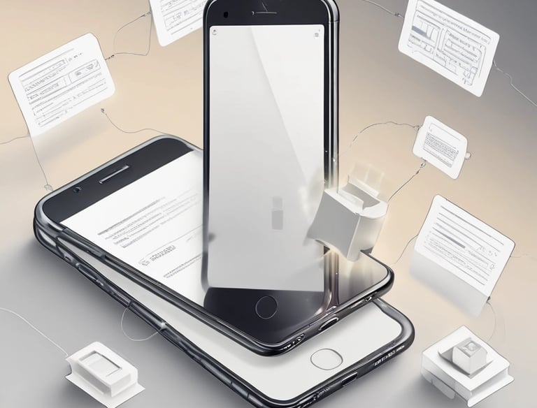 A technician carefully repairing a smartphone screen with precision tools.