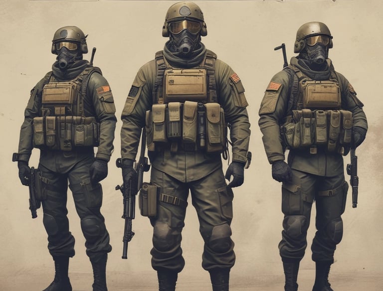 Minimalist chart illustration showing operational metrics in neutral colors.