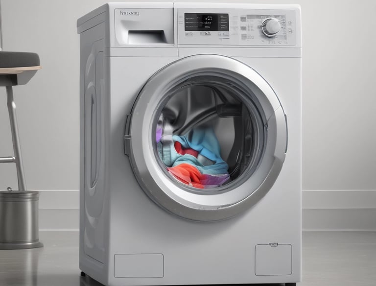 A friendly customer filling out a laundry pickup form on a smartphone.