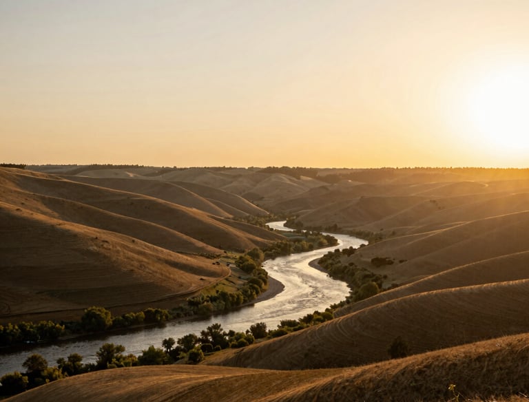 A serene image of a person meditating outdoors at sunrise, symbolizing emotional mastery.