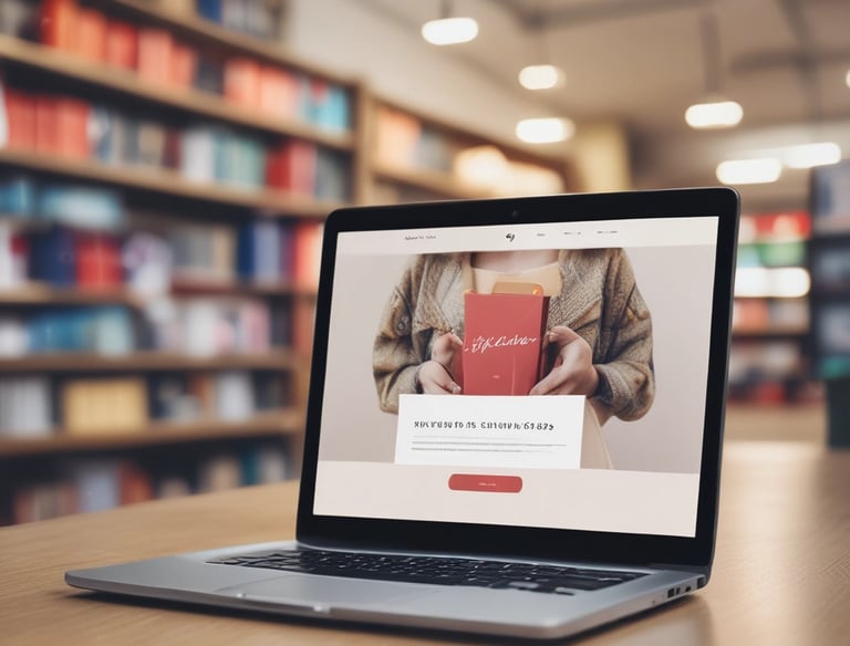 Graph showing upward SEO performance metrics on a computer screen.