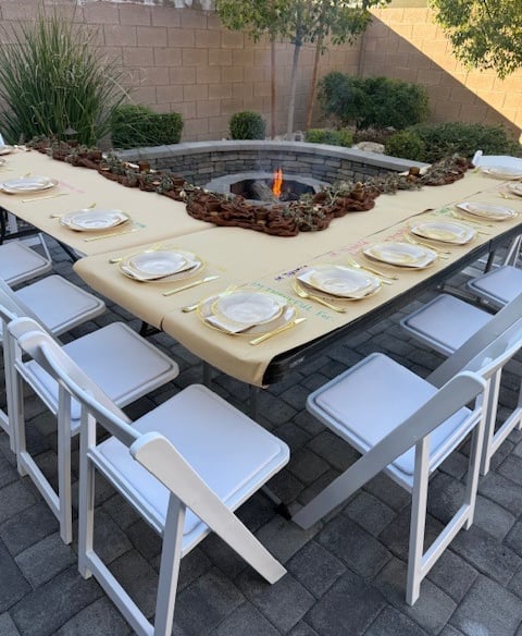 table and chair rental Las Vegas