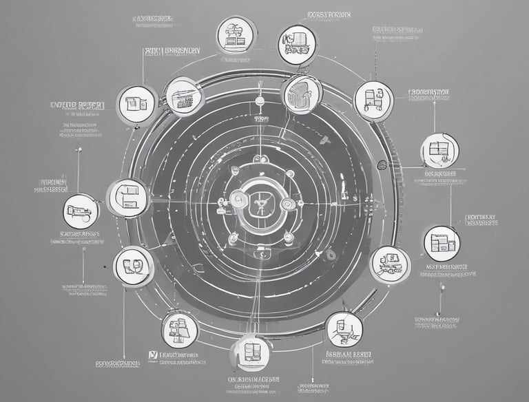 a circular diagram of a circular object