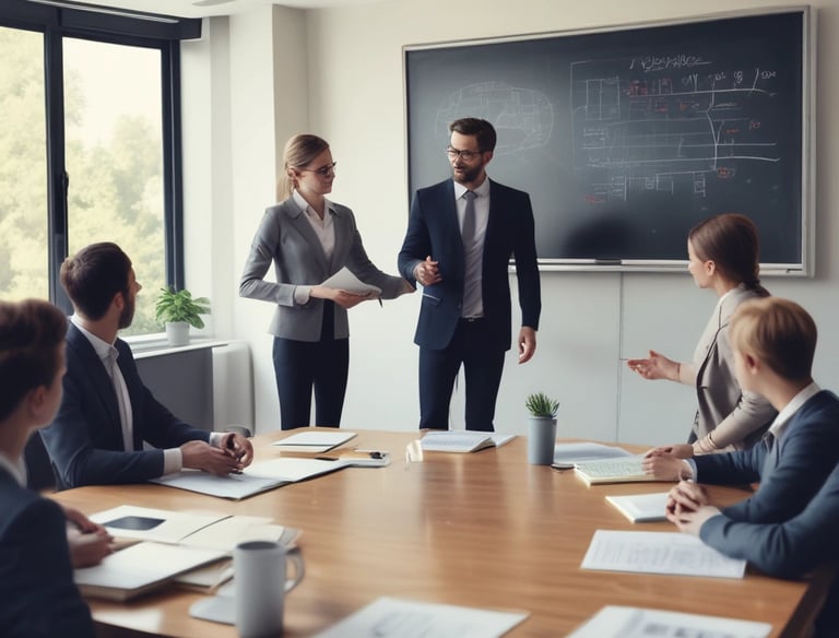 A psychologist listening attentively to a patient in a cozy office.