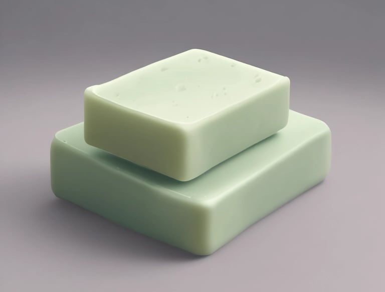 Close-up of eco-friendly cleaning products being applied to a bin surface.