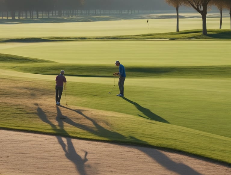 Coach giving pointers to players during a sunny afternoon practice.