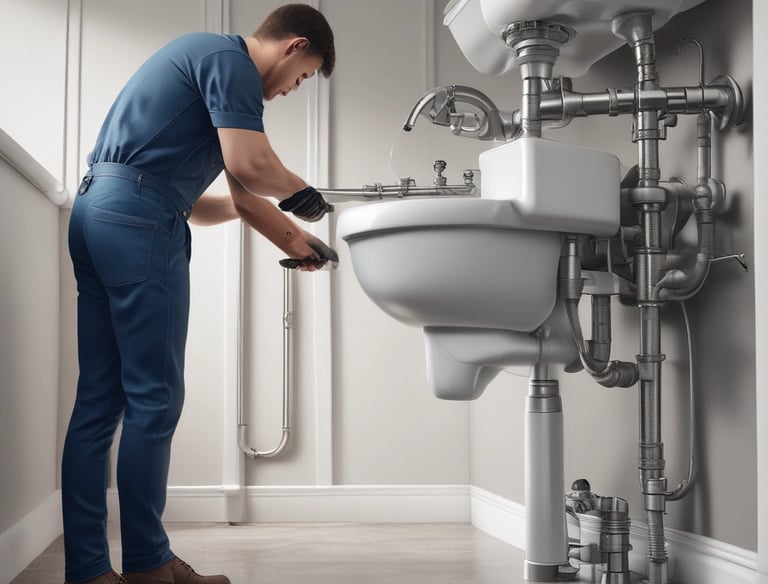 Craftsman installing drywall panels in a bright room under renovation.