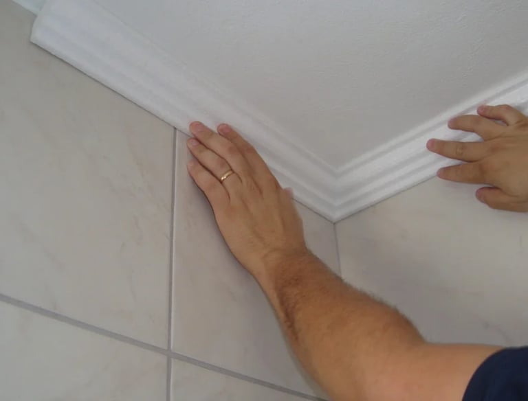 Molduras de isopor para área interna