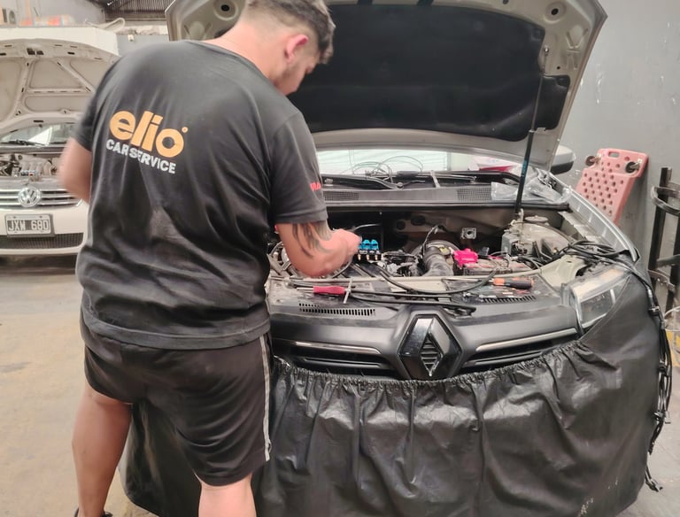 Imagen sobre chequeo electronico de auto en lubricento