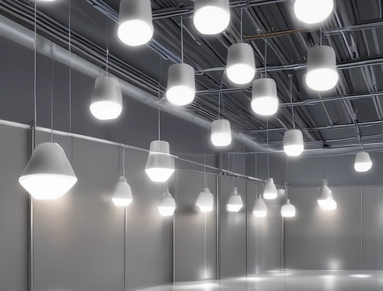 Smart home system interface displayed on a tablet in a cozy living room.