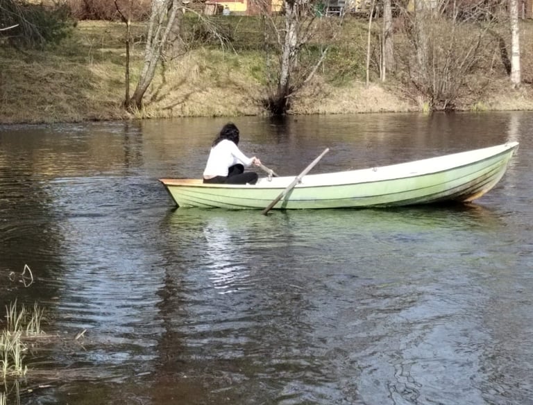 River boat fishing aanekoski