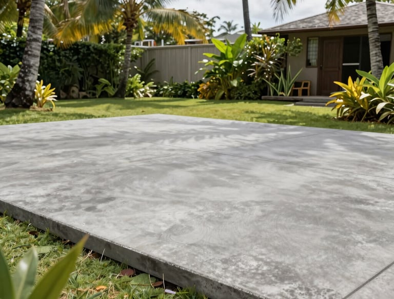 Concrete slab poured in Kapolei