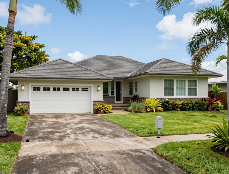 New driveway poured for resident in Kapolei