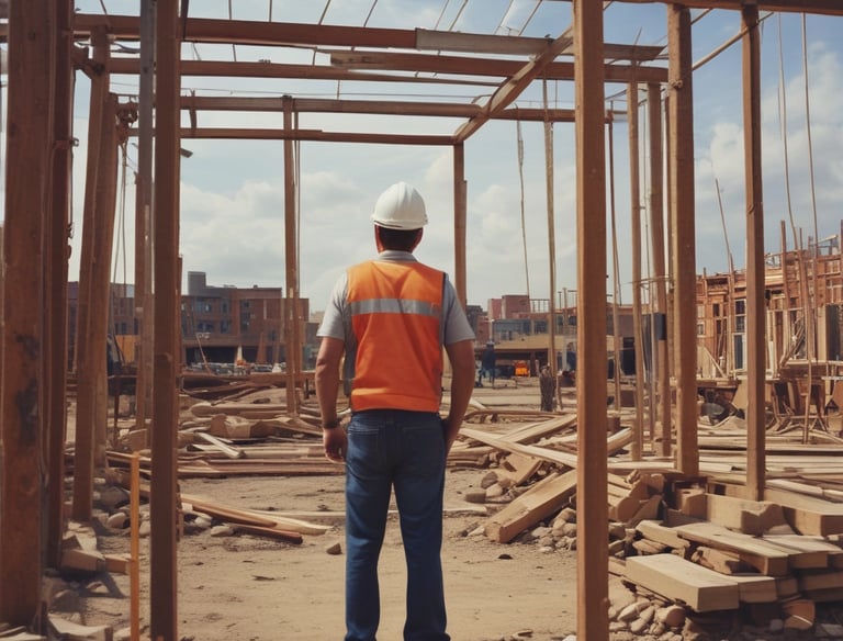 Close-up of a detailed architectural render showing a new building design.