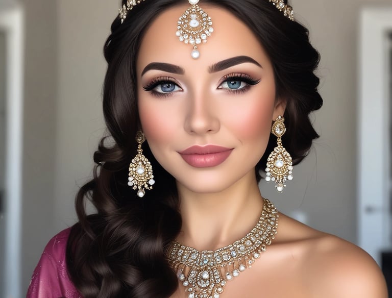 A stylist carefully cutting and styling a client's hair in a bright, modern salon.