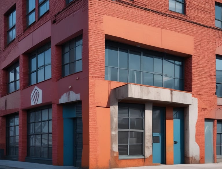 Industrial painter working on a large metal structure with protective gear.