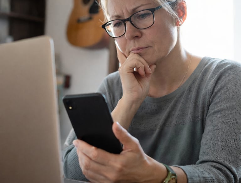 Scam awareness training teaching how to recognise suspicious messages and scams