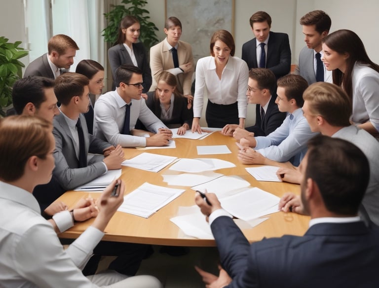 A happy client smiling warmly during a video testimonial session in a softly lit room.