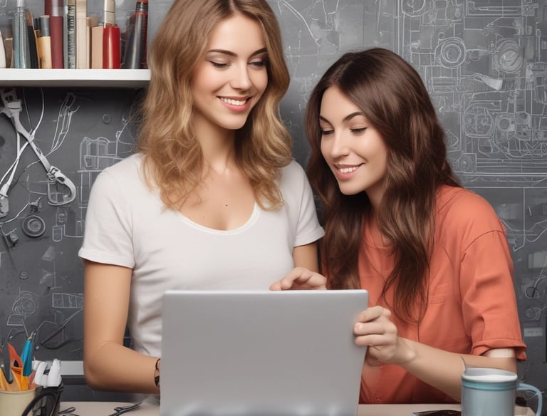 a man riding a skateboard down a street next to tall buildings